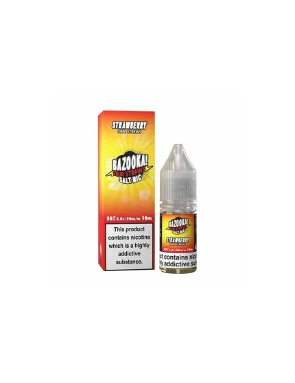 STRAWBERRY SOURS Bazooka Nic Salt 10ml 20mg 50/50