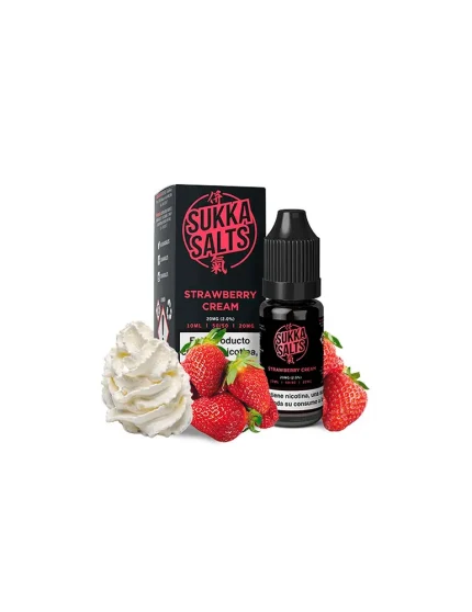 Sukka Black NicSalt Salts Strawberry Cream 10mg 10ml E liquid