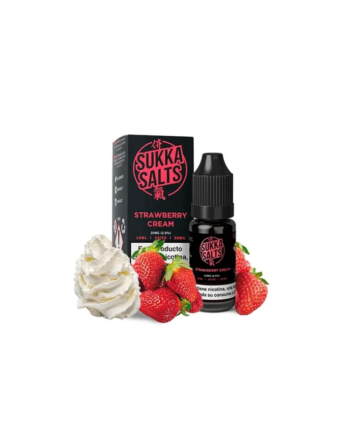 Sukka Black NicSalt Salts Strawberry Cream 10mg 10ml E liquid