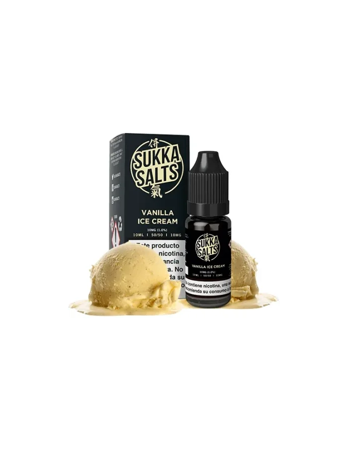 Sukka Black NicSalt Salts Vanilla Ice Cream 10mg 10ml E liquid