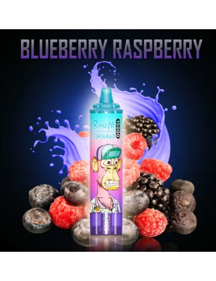 Tornado 15000 puffs Blueberry Raspberry 20mg - RandM Disposable Vape