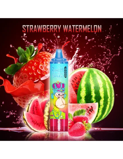 Tornado 15000 puffs Strawberry Watermelon 20mg - RandM Disposable Vape