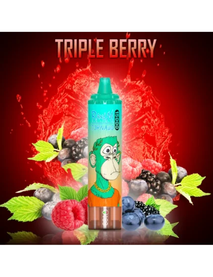 Tornado 15000 puffs Triple Berry 20mg - RandM Disposable Vape