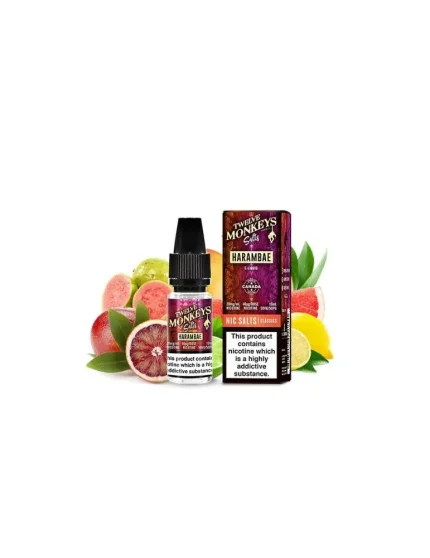 Twelve Monkeys NicSalt Harambae 10mg 10ml EXPIRED BY 25.06.23.