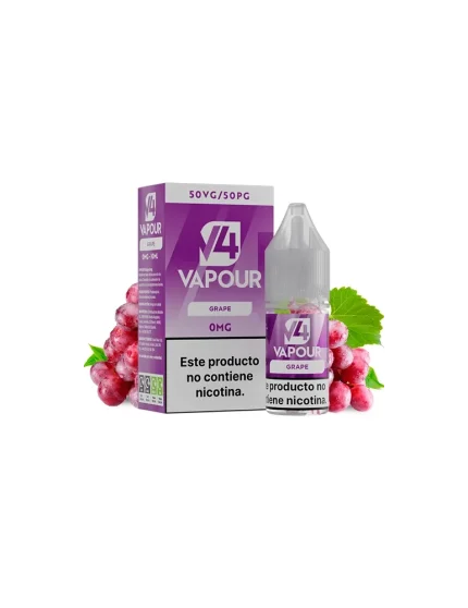 V4 Vapour Grape 10ml 0mg E-liquid