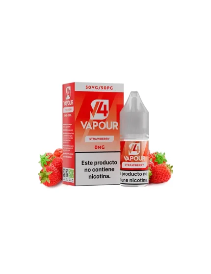 V4 Vapour Strawberry 10ml 0mg E-liquid