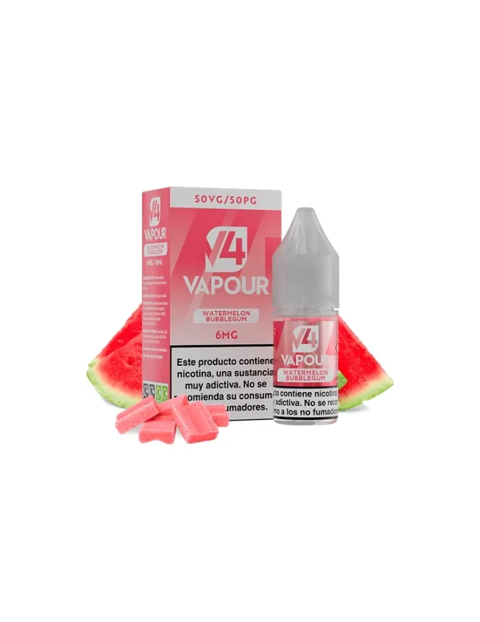 V4 Vapour Watermelon Bubblegum 10ml 6mg E-liquid