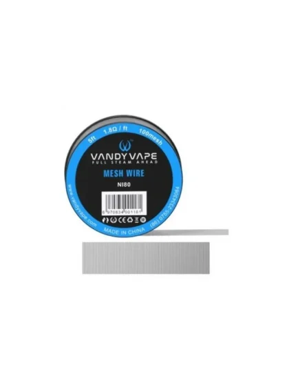 Vandy Vape Mesh Wire Ni80 100 Mesh 5ft