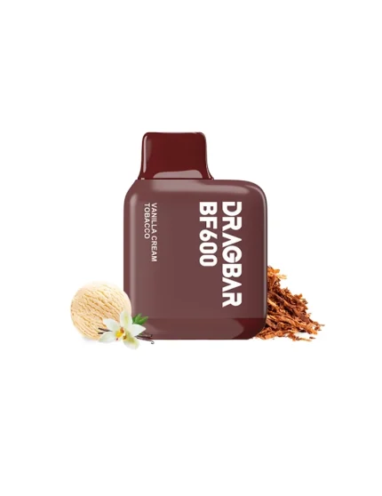 Zovoo Dragbar BF600 Vanilla Cream Tobacco 20mg 600puff Disposable Vape